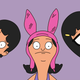 The cast of bob's burgers against a purple background